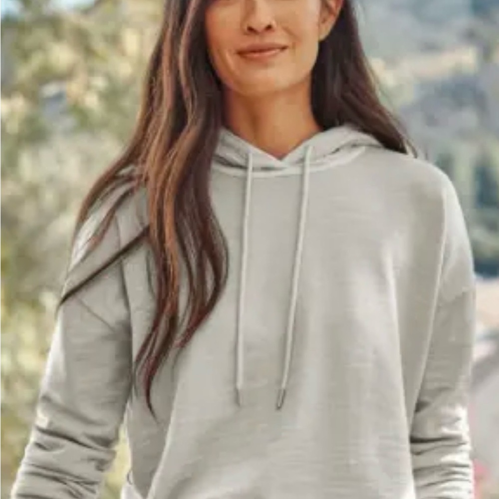 J. Jill Cropped Knit Hoodie